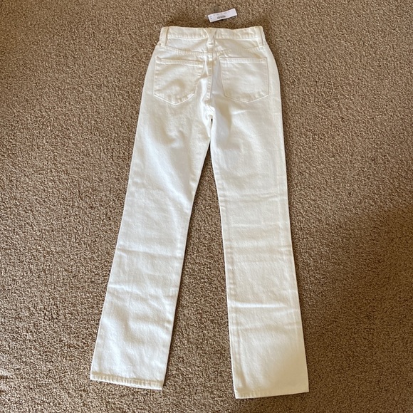 Rigid full-length bootcut jean in white - Picture 3 of 7